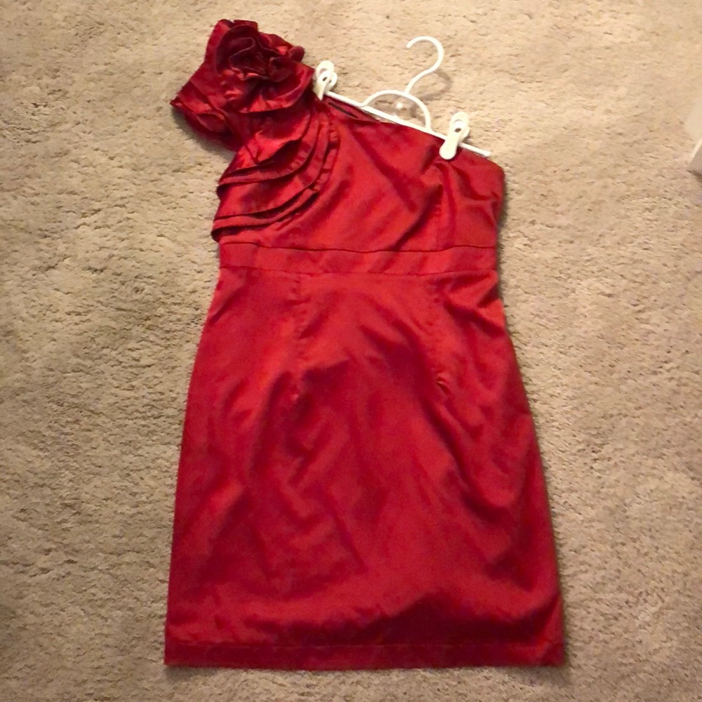 One shoulder Esley semi formal dress